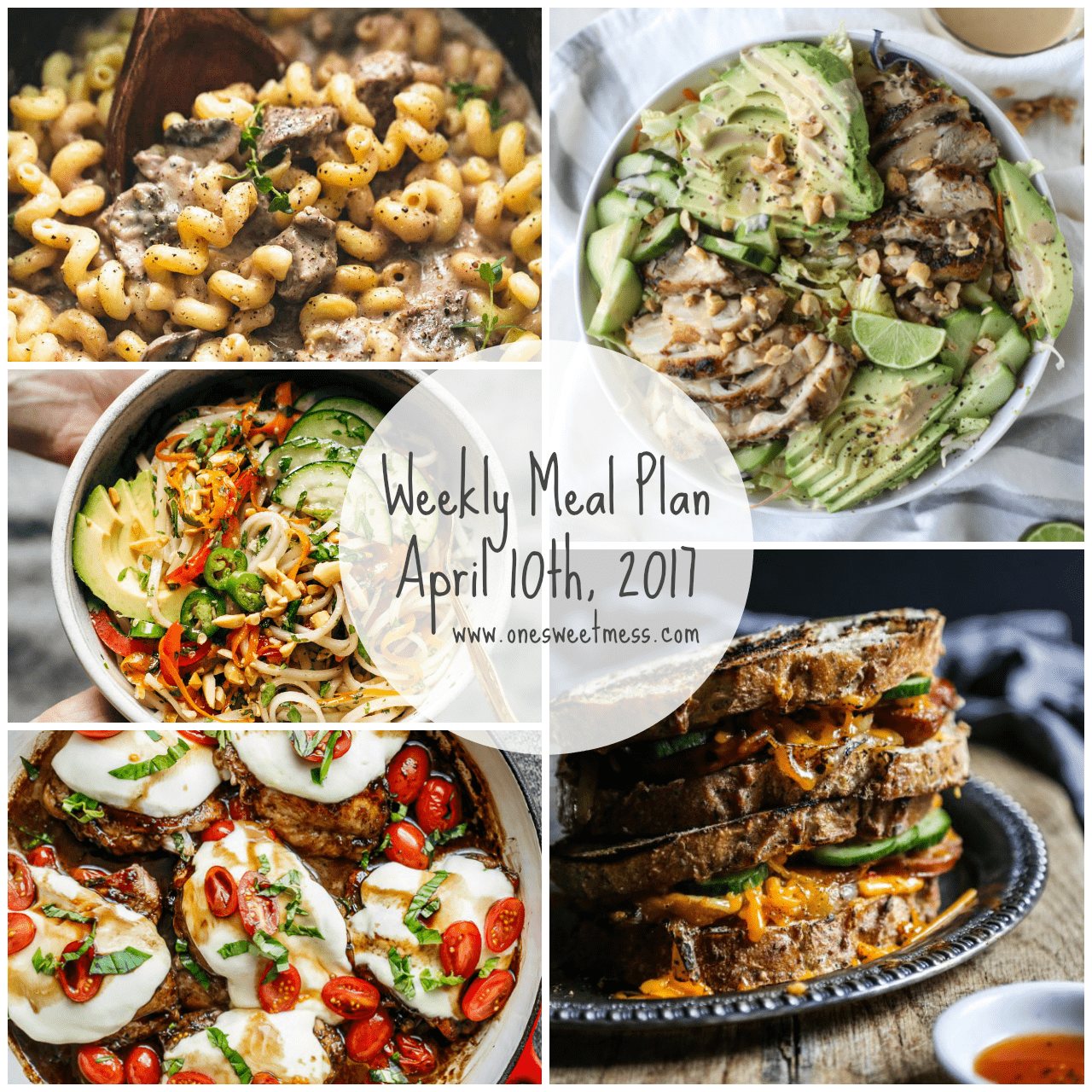 Weekly Meal Plan | April 10th, 2017