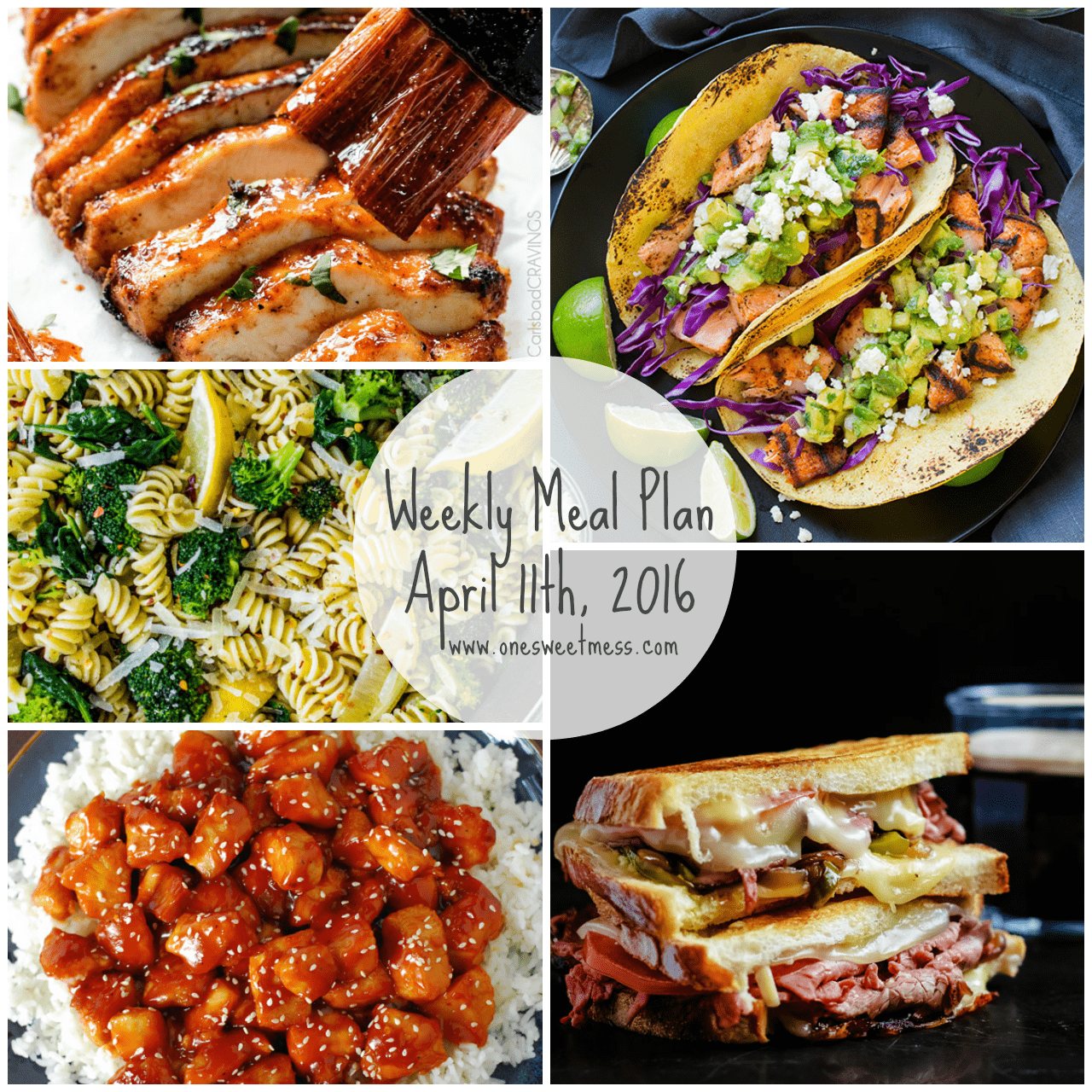 Weekly Meal Plan | April 11th, 2016