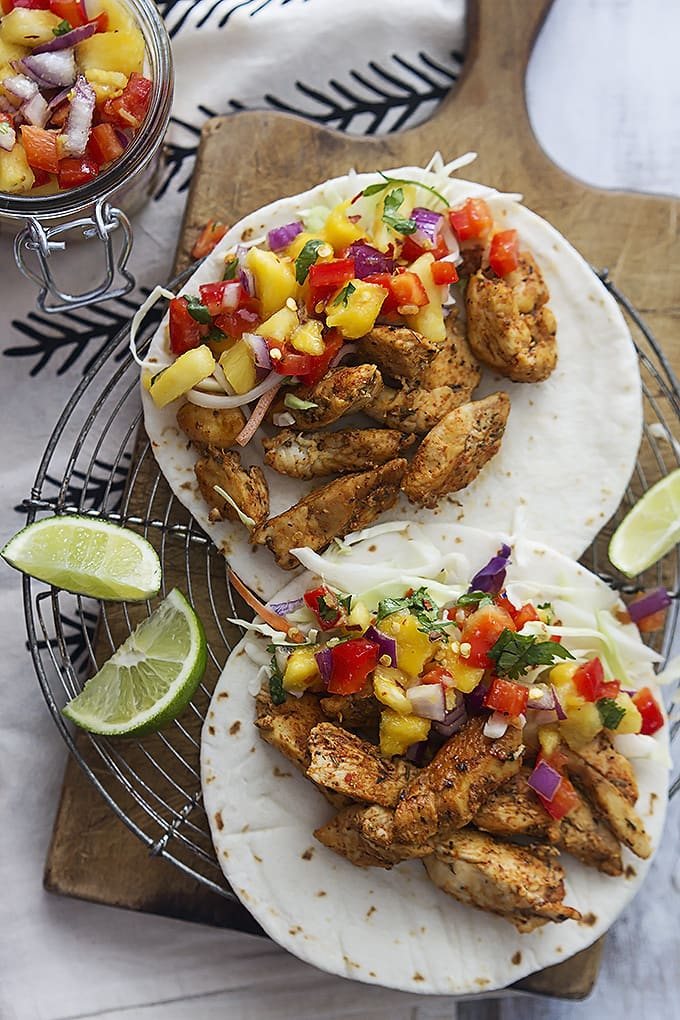30-minute Caribbean Chicken Tacos