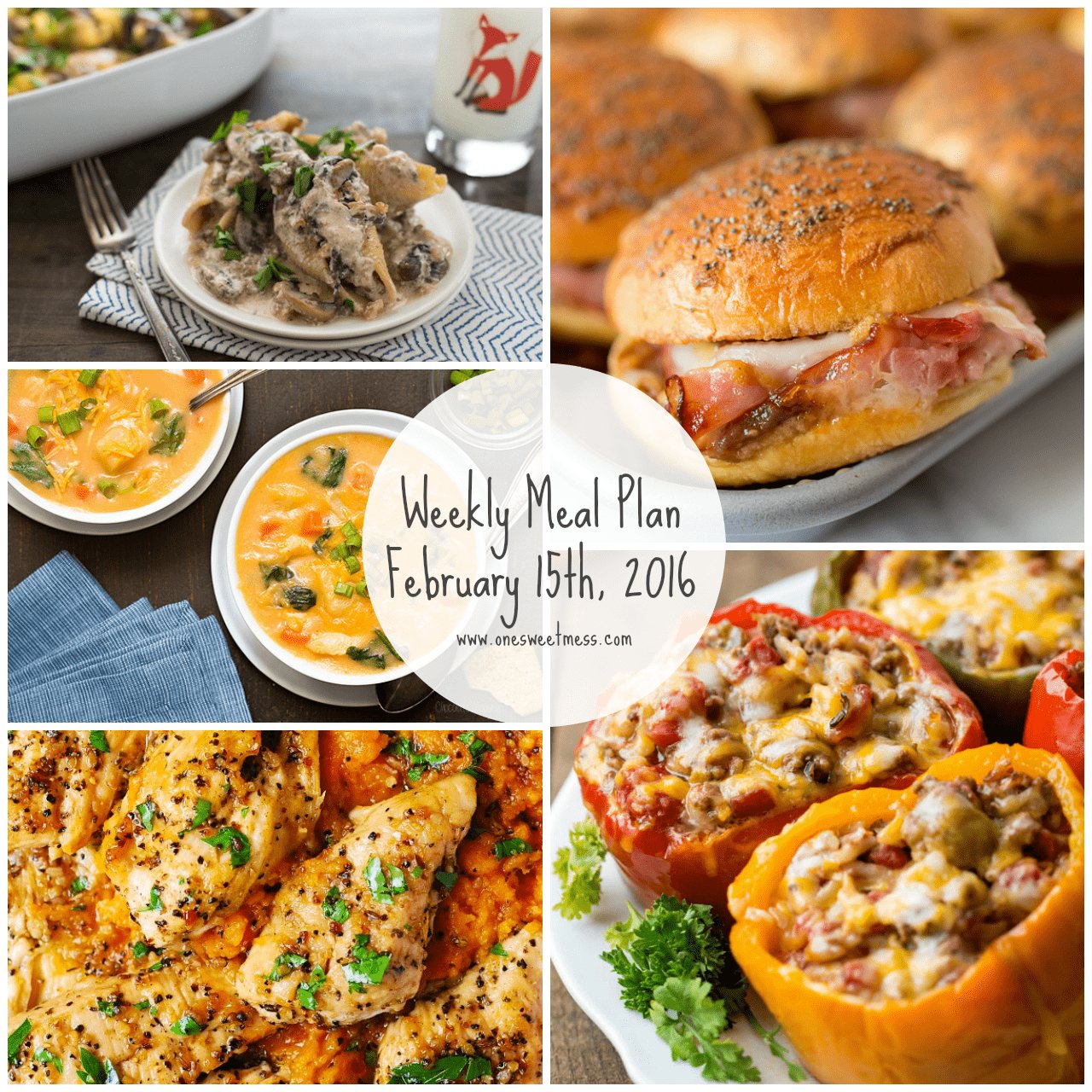 Weekly Meal Plan | February 15th, 2016