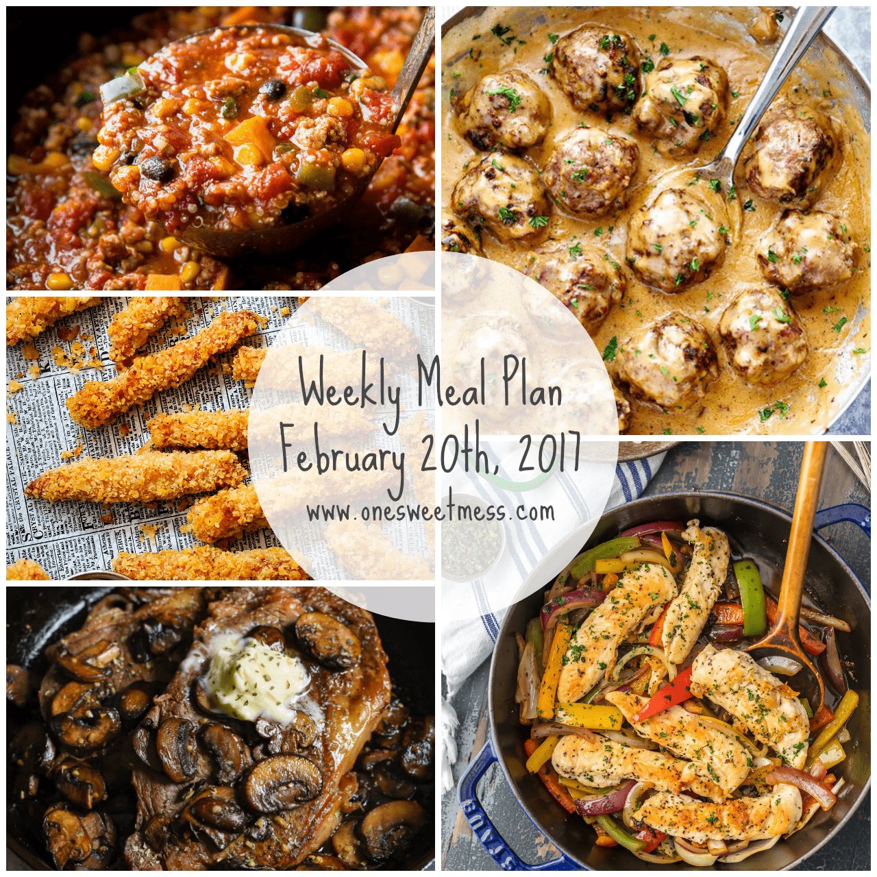 Weekly Meal Plan | February 20th, 2017