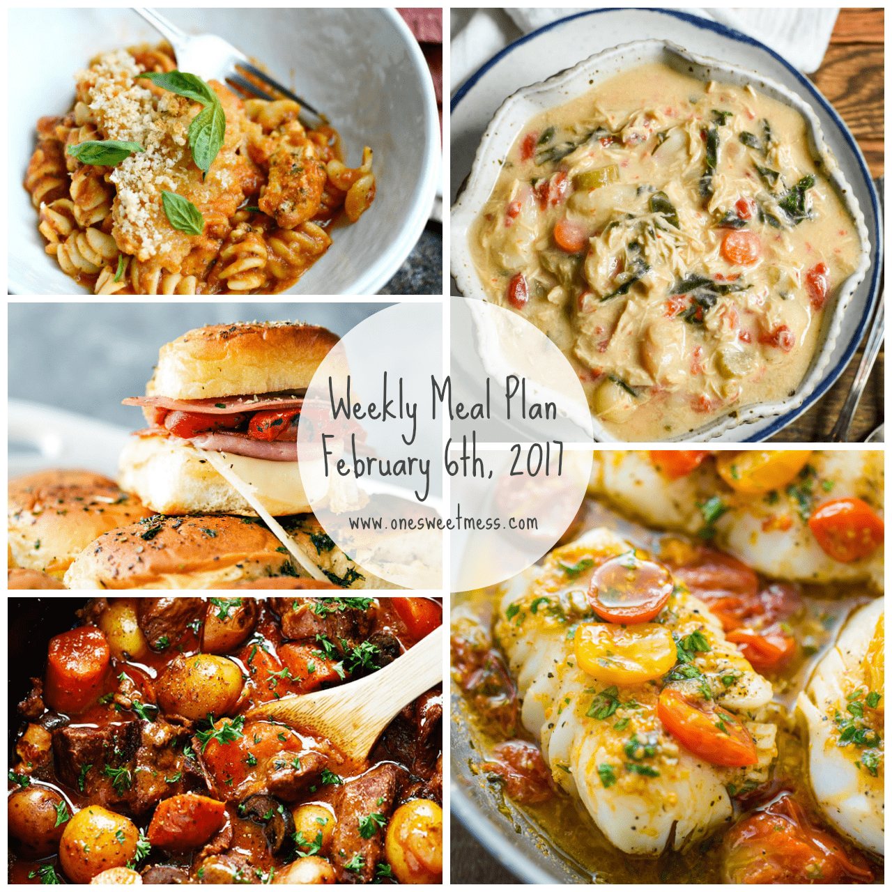 Weekly Meal Plan | February 6th, 2017