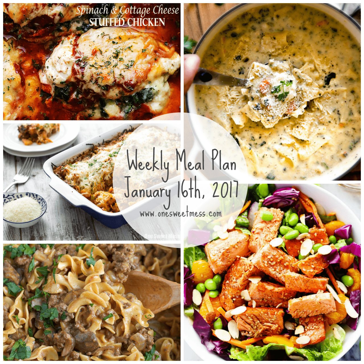 Weekly Meal Plan | January 16th, 2017