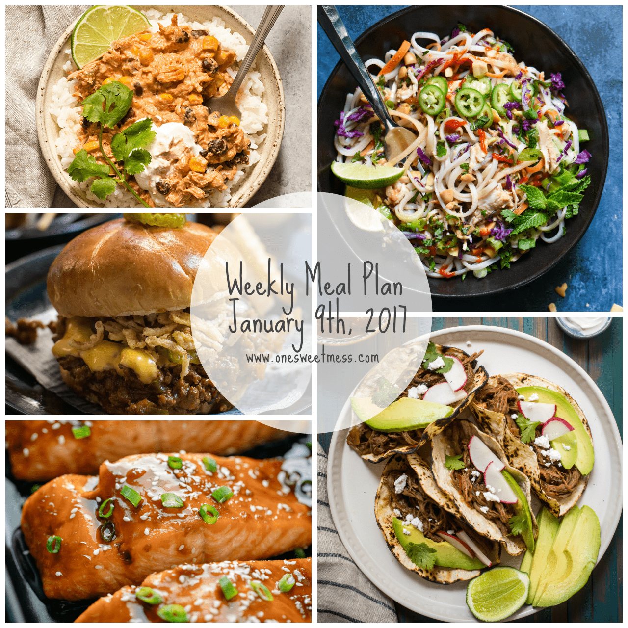 Weekly Meal Plan | January 9th, 2017