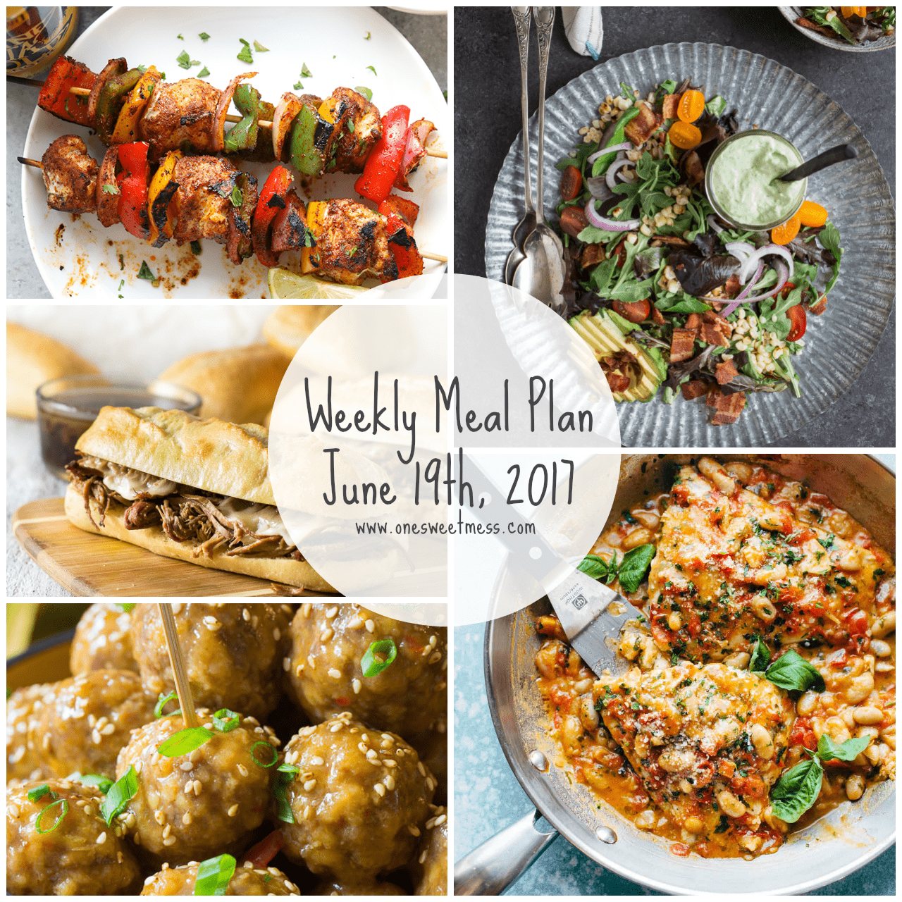 Weekly Meal Plan | June 19th, 2017