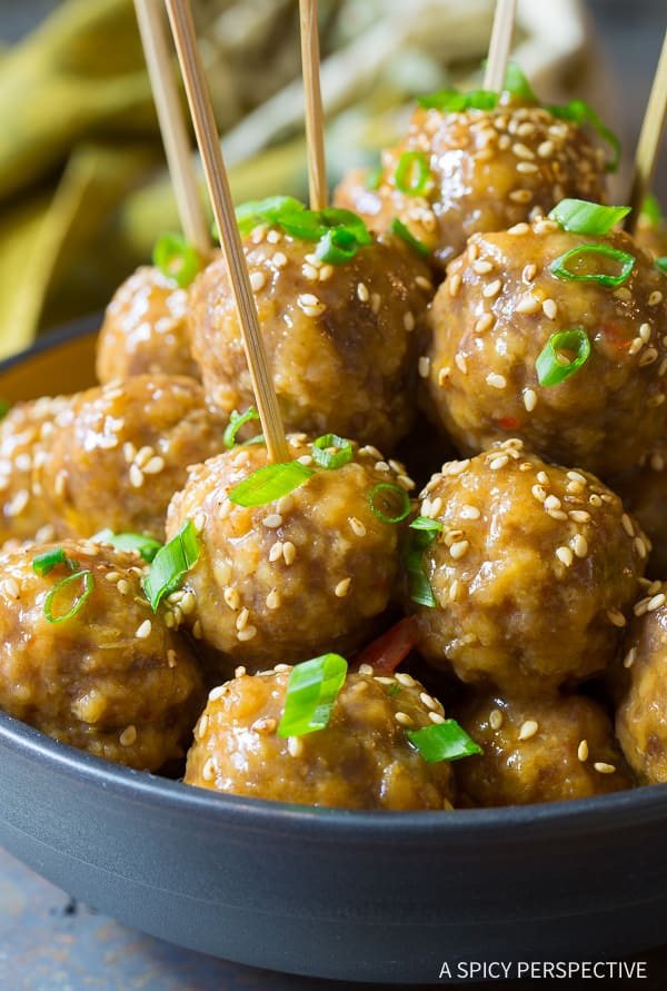 Slow Cooker Asian Meatballs