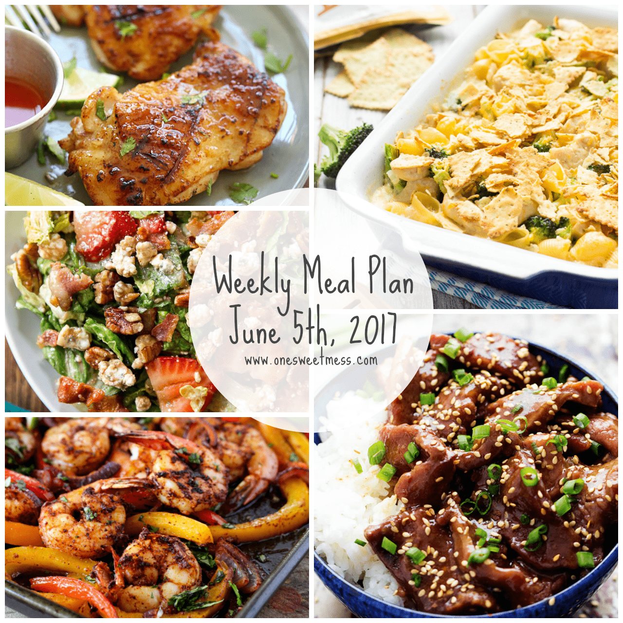 Weekly Meal Plan | June 5th, 2017