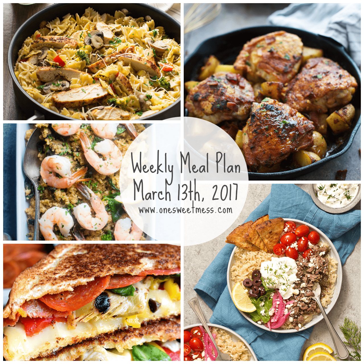 Weekly Meal Plan | March 13th, 2017