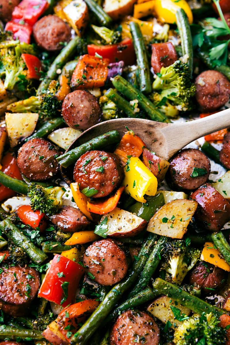 One Pan Sausage and Veggies
