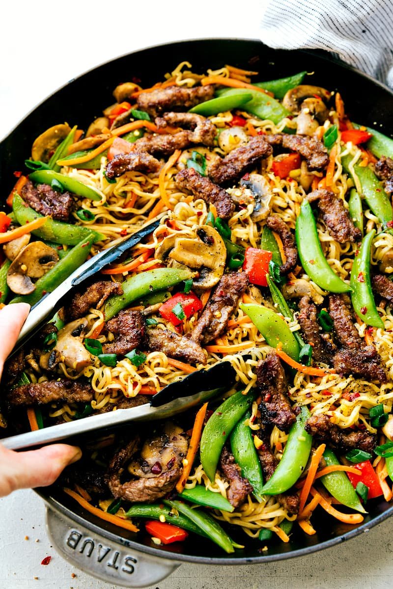 Garlic Beef and Veggie Ramen