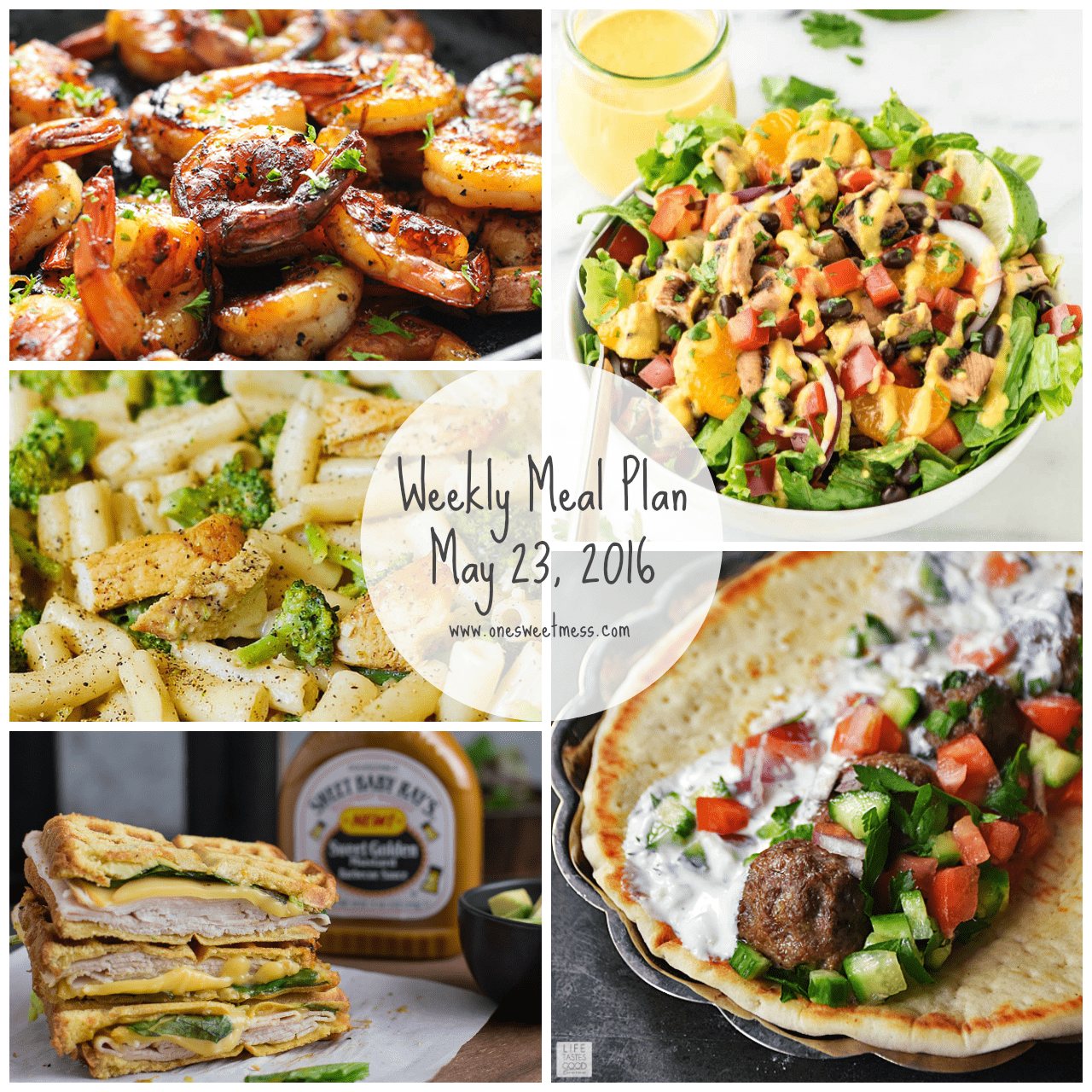 Weekly Meal Plan | May 23rd, 2016
