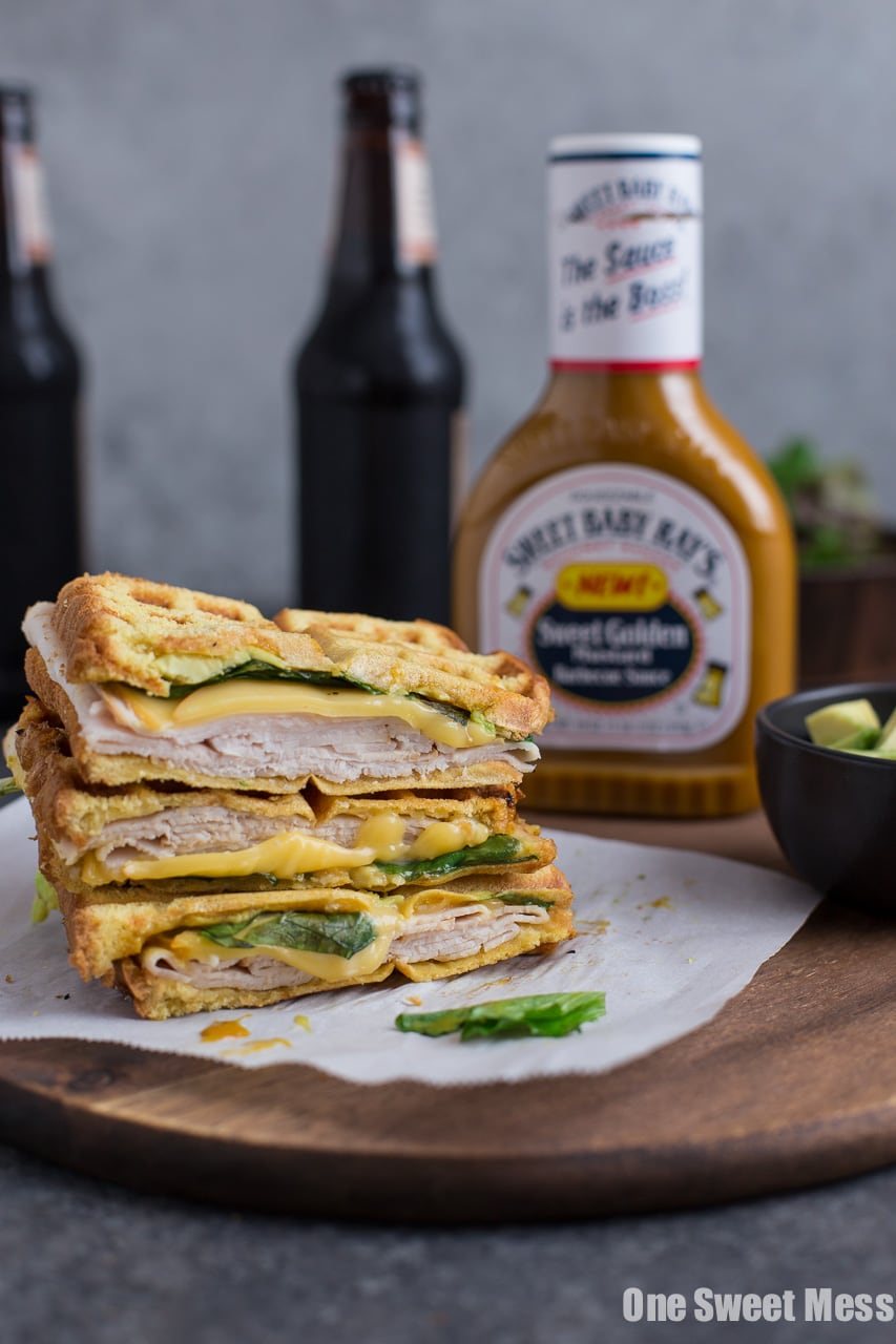 Waffle Iron Turkey & Smoked Gouda Panini