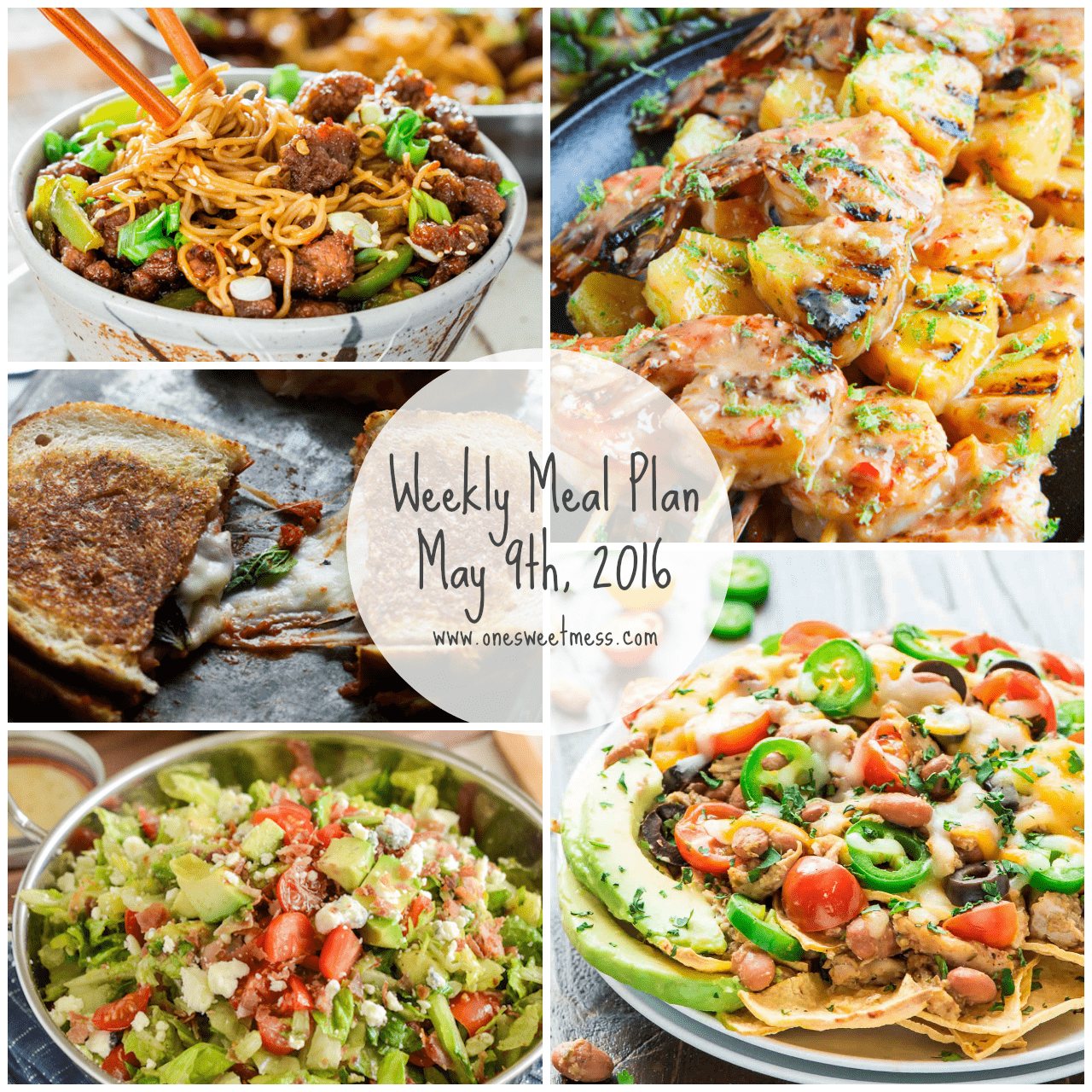 Weekly Meal Plan | May 9th, 2016