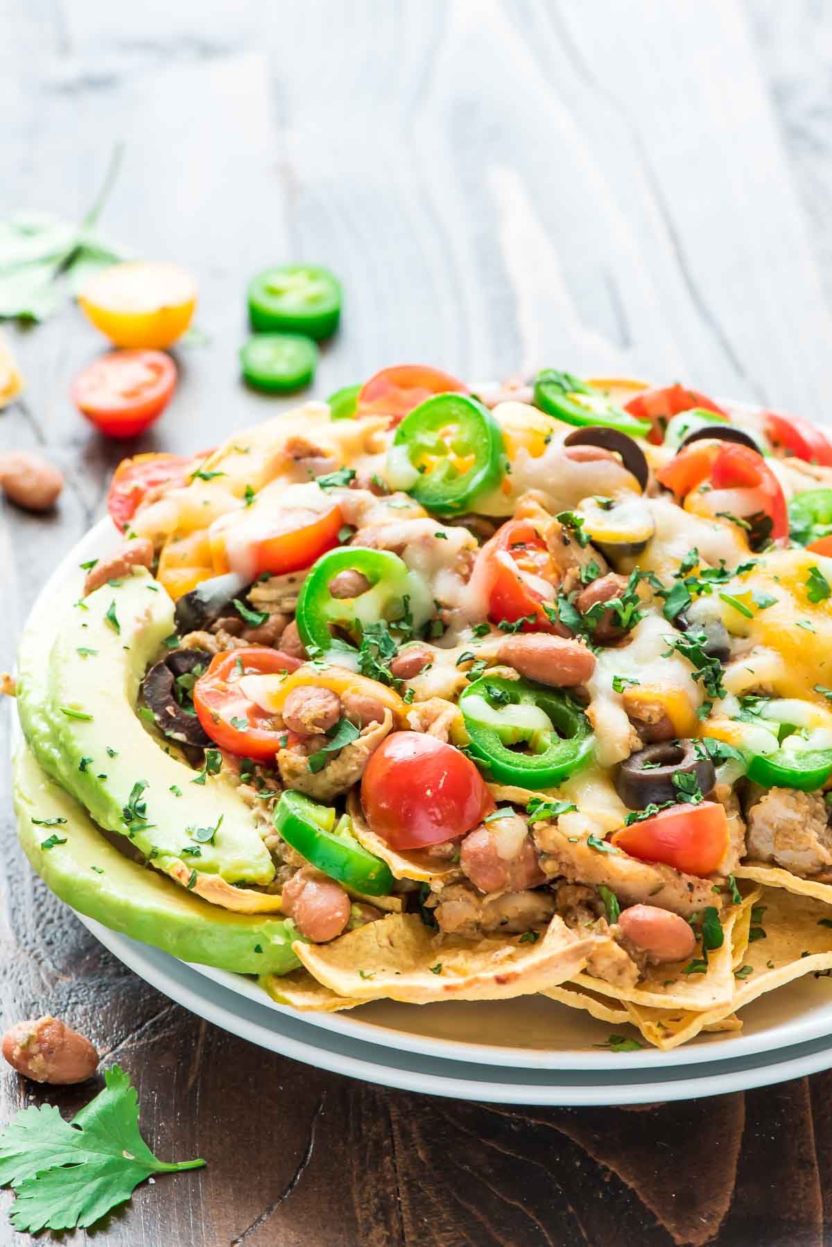 Healthy Crock Pot Nachos