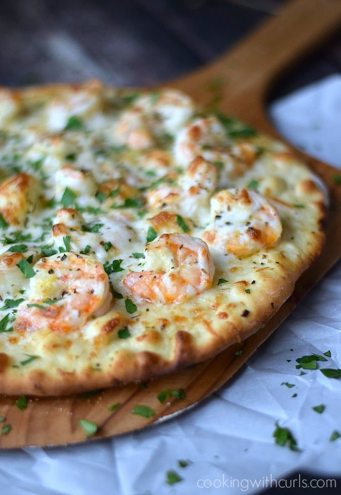 Shrimp Scampi Pizza