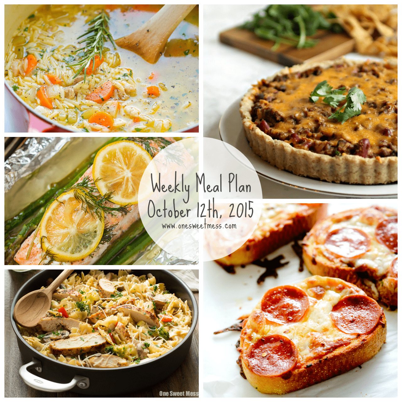 Weekly Meal Plan | October 12th, 2015