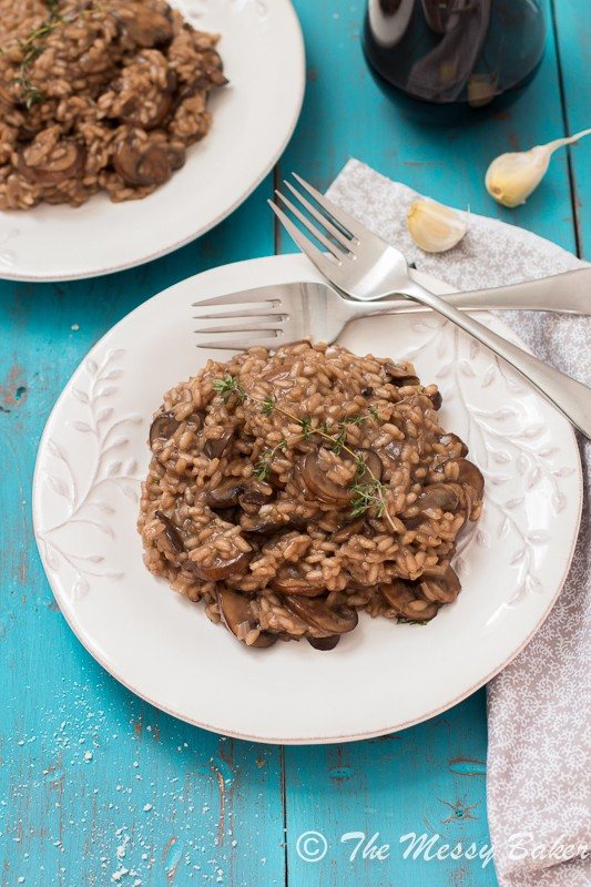 Mushroom Risotto ~ #SundaySupper