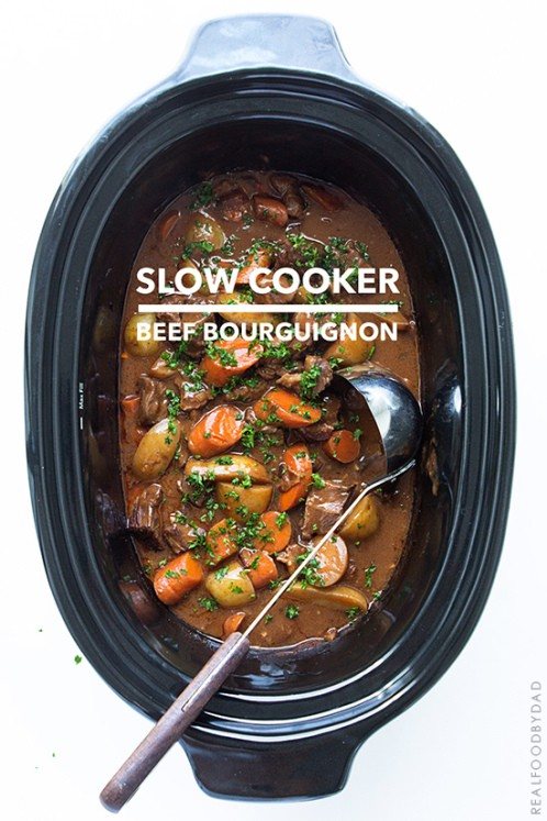 Slow Cooker Beef Bourguignon
