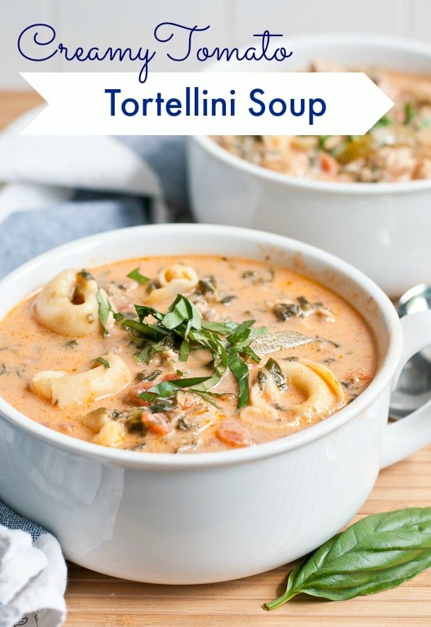 Creamy Chicken Sausage Tortellini Soup