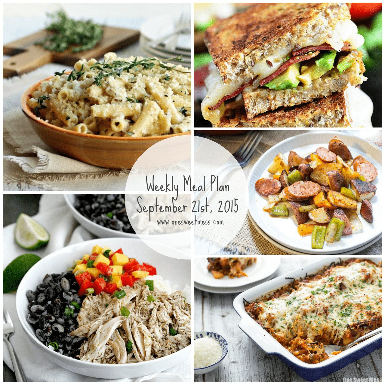 Weekly Meal Plan | September 21st, 2015
