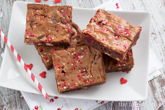 White Chocolate Cherry Brownies | themessybakerblog.com