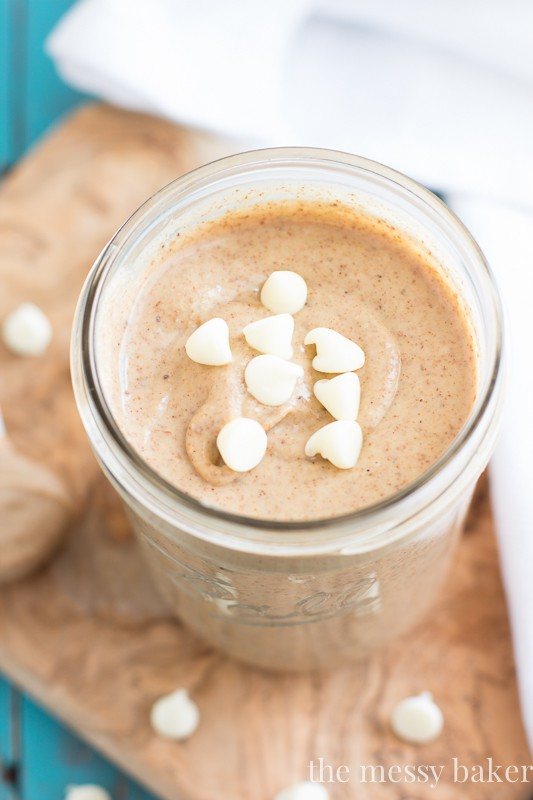 White Chocolate Cinnamon Almond Butter | www.themessybakerblog.com