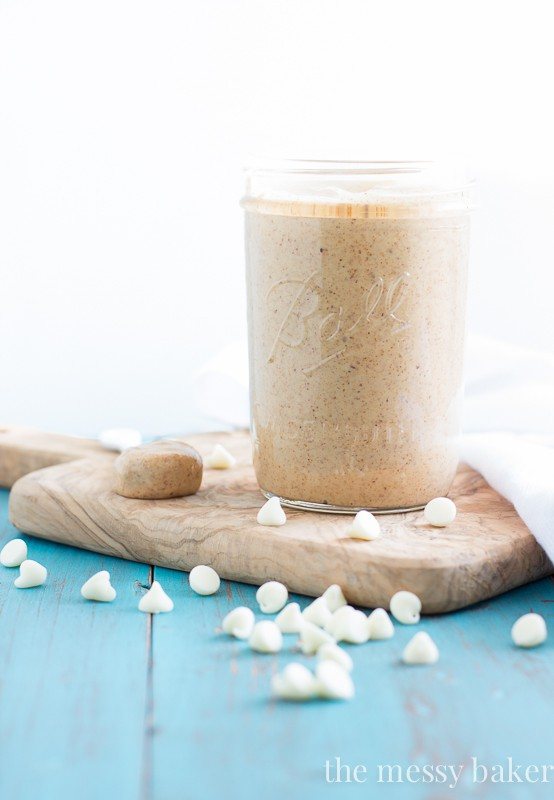 White Chocolate Cinnamon Almond Butter | www.themessybakerblog.com