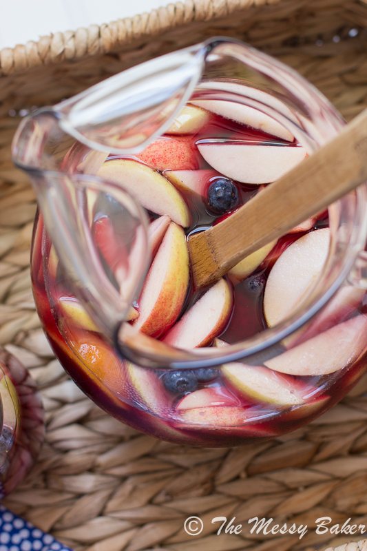 Wicked Blueberry Pomegranate Sangria | www.themessybakerblog.com-8813