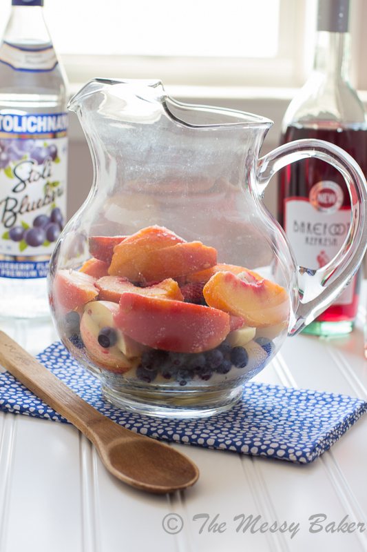 Wicked Blueberry Pomegranate Sangria | www.themessybakerblog.com-8793