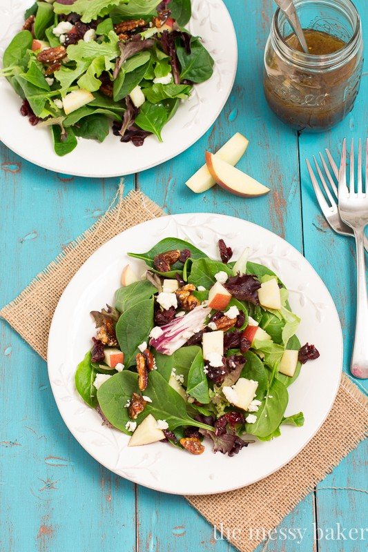 Winter Salad with Pomegranate Balsamic Vinaigrette
