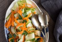 Cucumber and Carrot Ribbon Salad