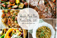 Meal Plan for the Week of March 20, 2017