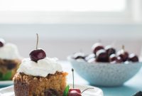 Sweet Cherry Buttermilk Cake, Pecan-Glazed