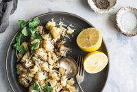 Parmesan Crusted Lemon Pepper Cauliflower