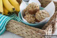 Walnut Streusel Topped Banana Muffins
