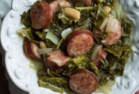 Hearty Slow Cooker Kielbasa Soup with Kale and White Beans
