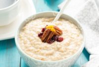 Spiced Eggnog Steel Cut Oats