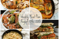 Your Weekly Meal Plan for August 10, 2015