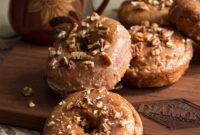 Autumn Pumpkin Spice Donuts with Maple Glaze