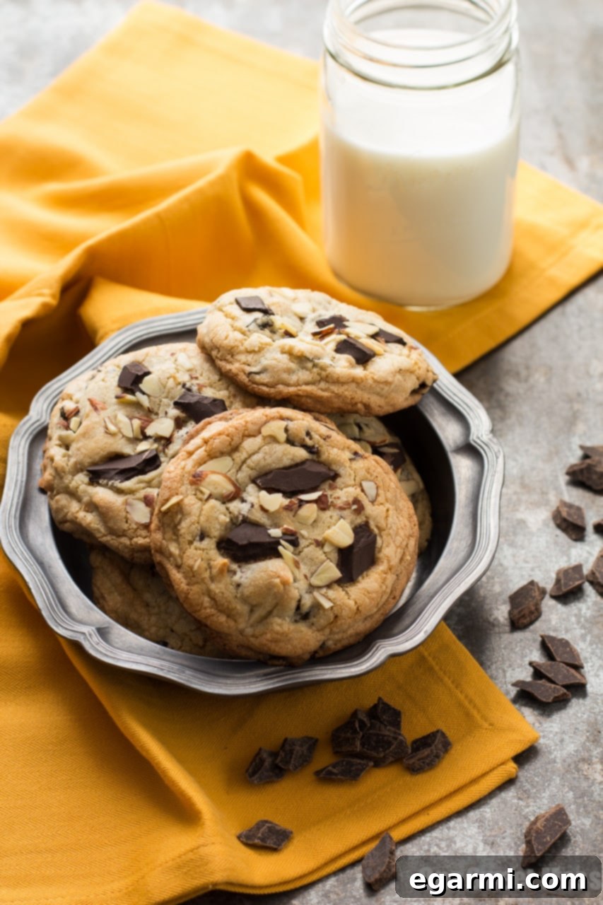 Cherry Almond Chocolate Chunk Cookies