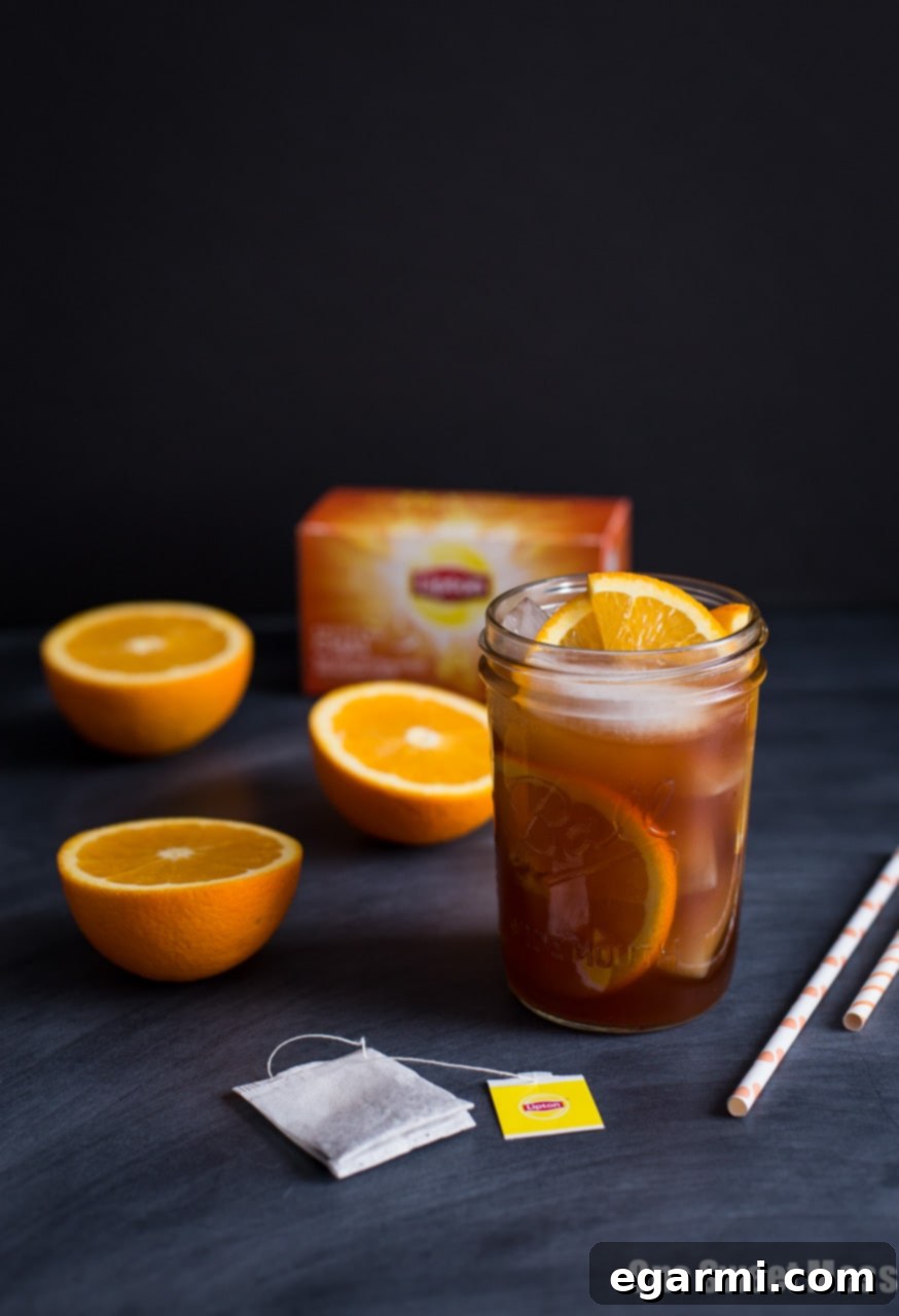 Honey Orange Iced Chai Tea