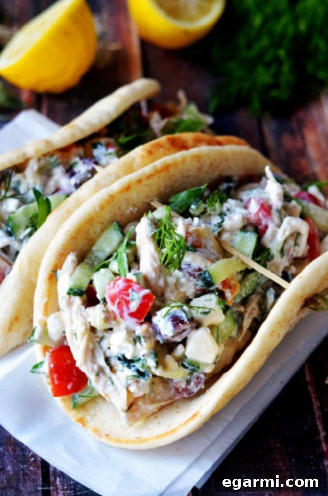 Refreshing & Easy Greek Tzatziki Chicken Salad Recipe