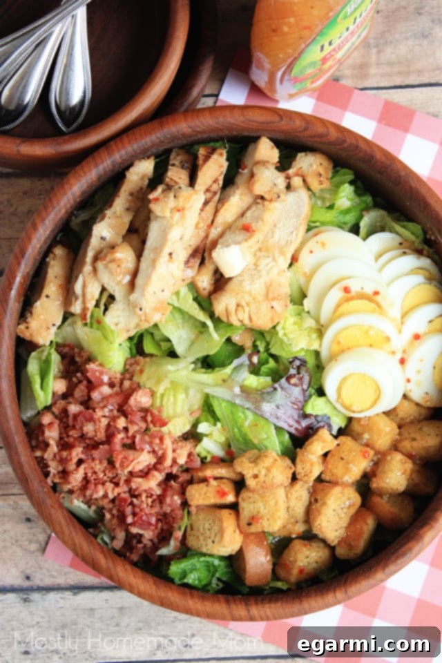 Fresh Chicken Bacon Club Salad – Easy & Healthy Friday Dinner Idea