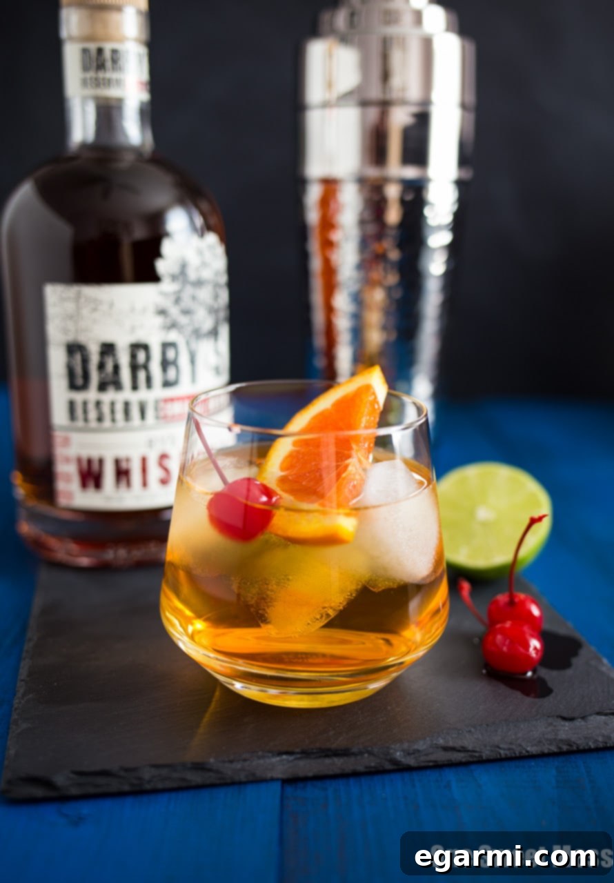 Citrus Trio Whiskey Zest 4 Triple Citrus Whiskey Sour Cocktail - Ingredients being measured for the drink.