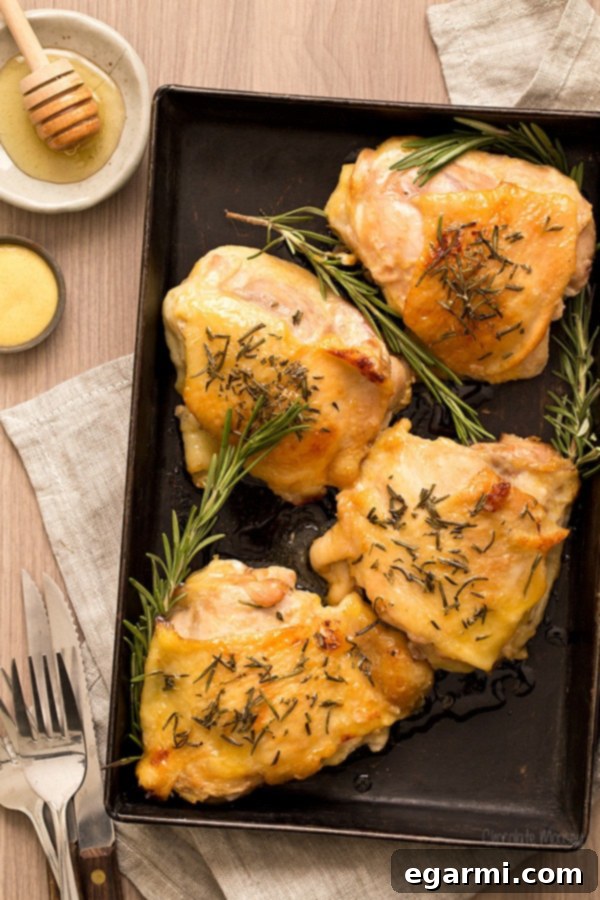 Honey Mustard Chicken Thighs Recipe