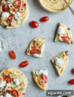 Mediterranean Veggie Flatbreads with Hummus and Tzatziki 5 img 10598 4