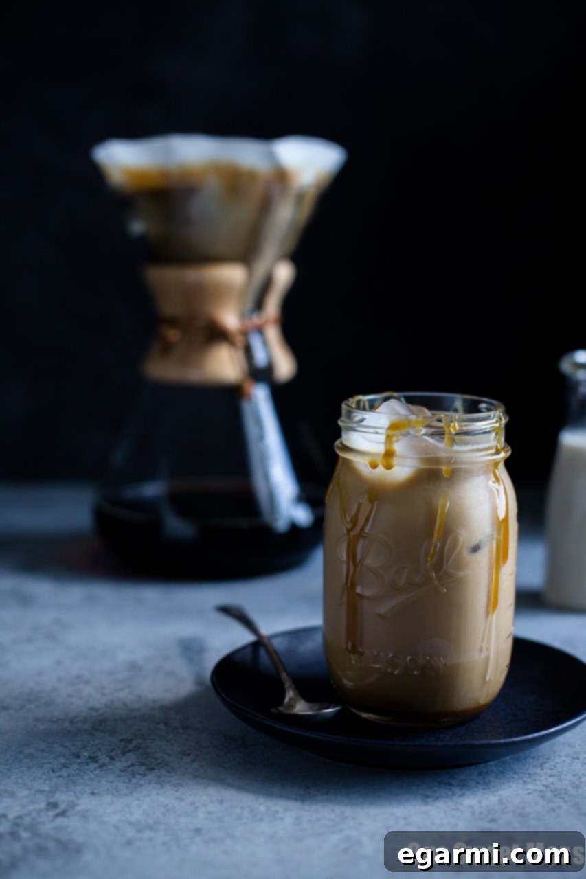 Elevate Your Brunch with Spiked Salted Caramel Iced Coffee