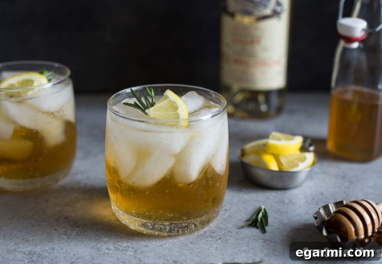 Rosemary Honey Lillet Spritz 3 Lillet bottle and ingredients for Honey Rosemary Lillet Spritzer