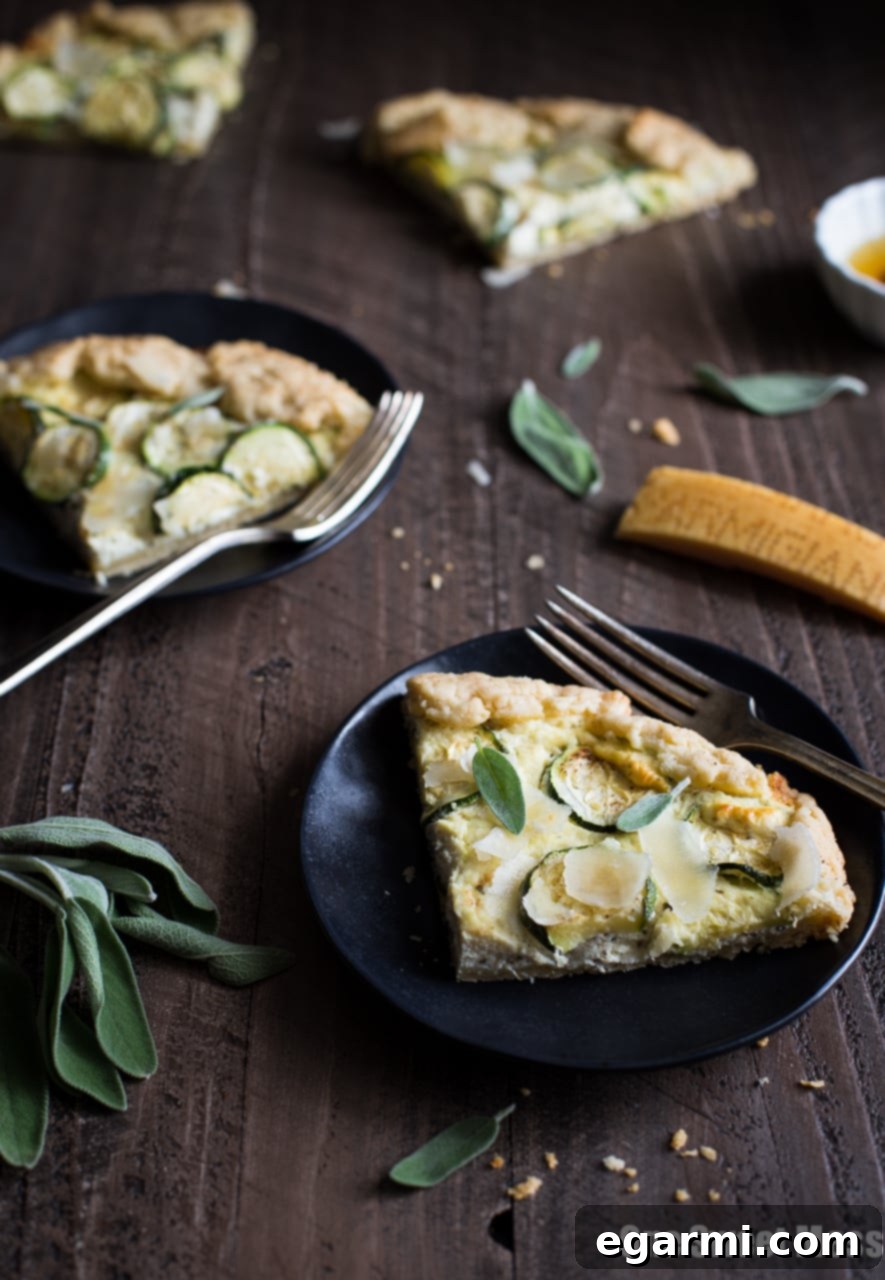 Summer Squash & Ricotta Galette with Sage Brown Butter
