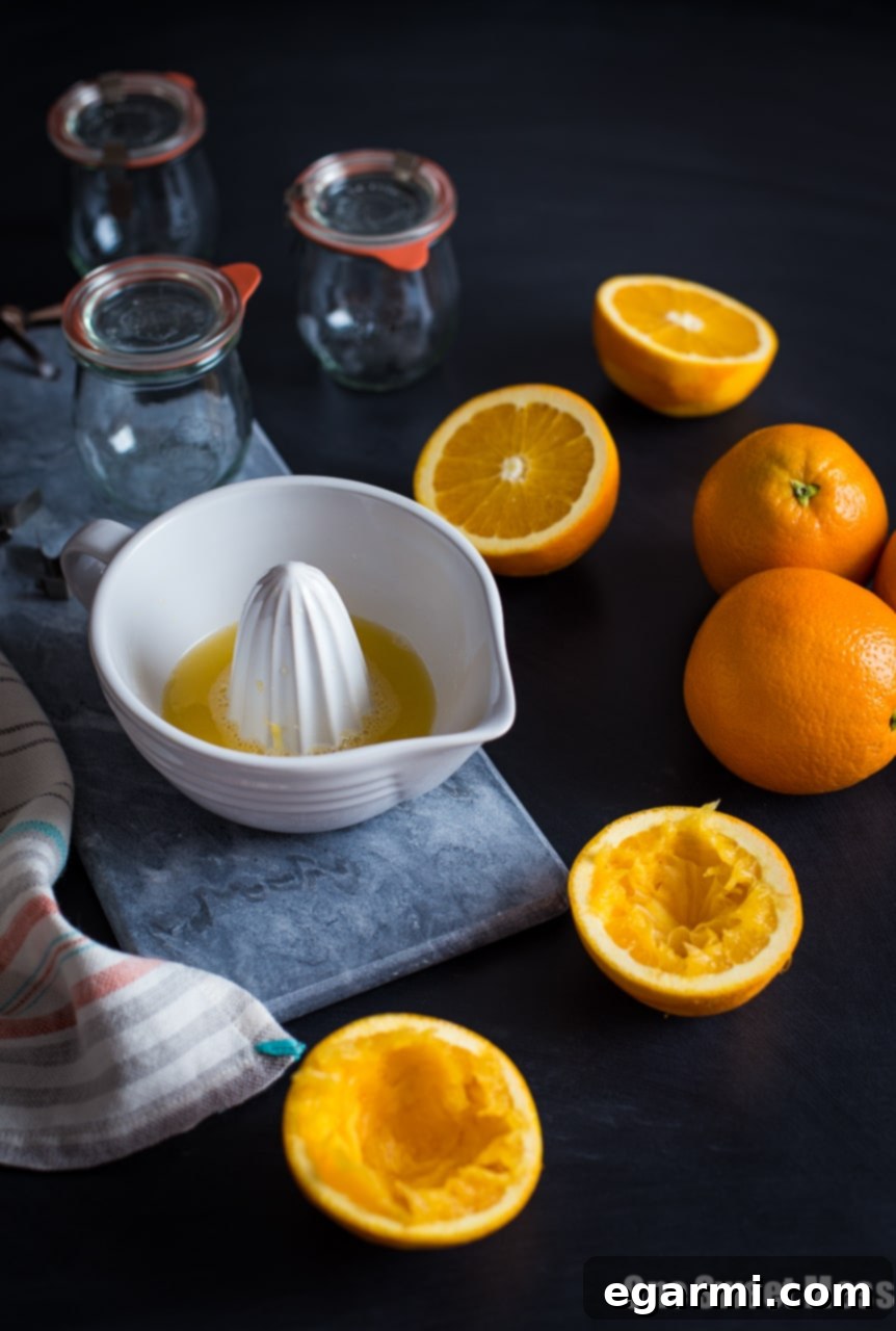 Vanilla Bean Orange Curd in a jar, ready to be enjoyed